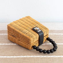 Stroh Rustikal Schick Damen Handgewebte Rattan Korbtasche Tragetasche für Strand, Urlaub & Sommer-Outfits