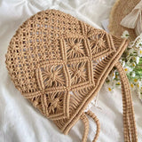 Women’s Retro Cotton Bucket Shoulder Bag for Boho Everyday Style & Gifts