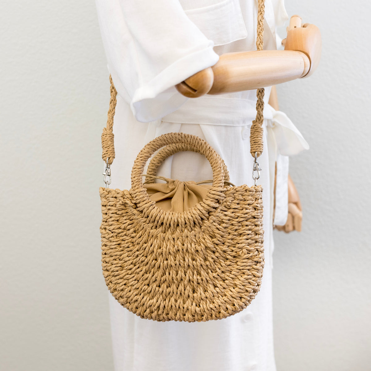 Women’s Summer Straw Basket Bag Tote Bag for Beach, Vacation & Summer Outfits