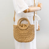 Women’s Summer Straw Basket Bag Tote Bag for Beach, Vacation & Summer Outfits
