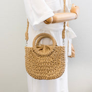 Women’s Summer Straw Basket Bag Tote Bag for Beach, Vacation & Summer Outfits