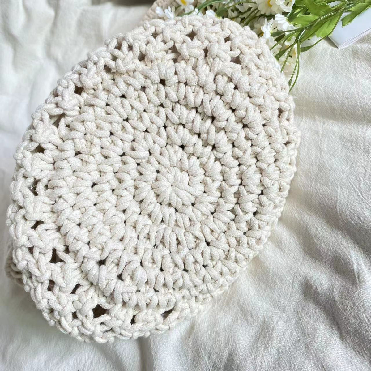 Women’s Retro Cotton Bucket Shoulder Bag for Boho Everyday Style & Gifts