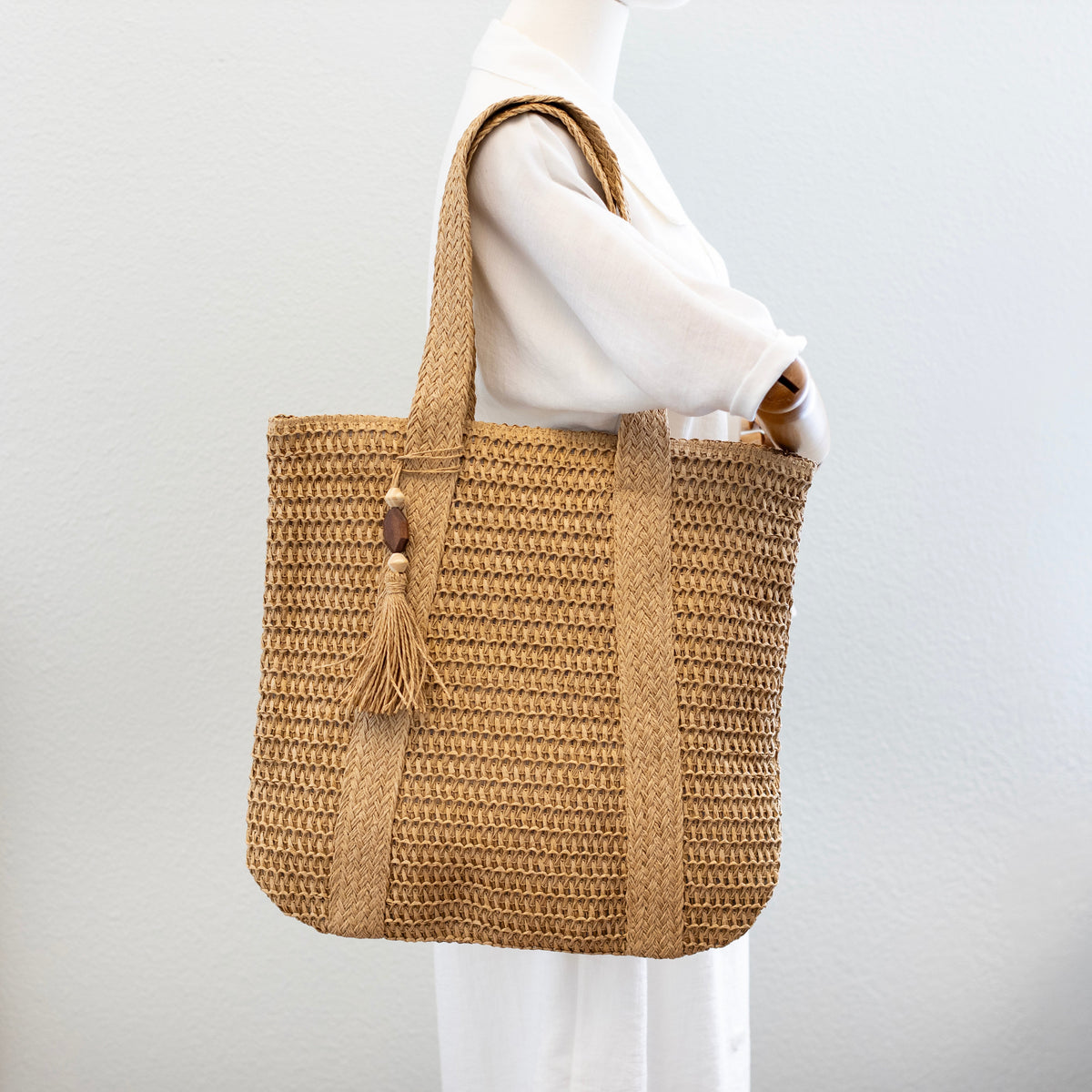 Women’s Large Straw Woven Tote Bag for Beach, Vacation & Summer Outfits