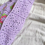 Women’s Artsy Knitted Granny Square Tote for Boho Everyday Style & Gifts