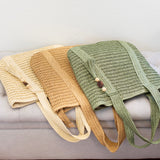 Women’s Large Straw Woven Tote Bag for Beach, Vacation & Summer Outfits