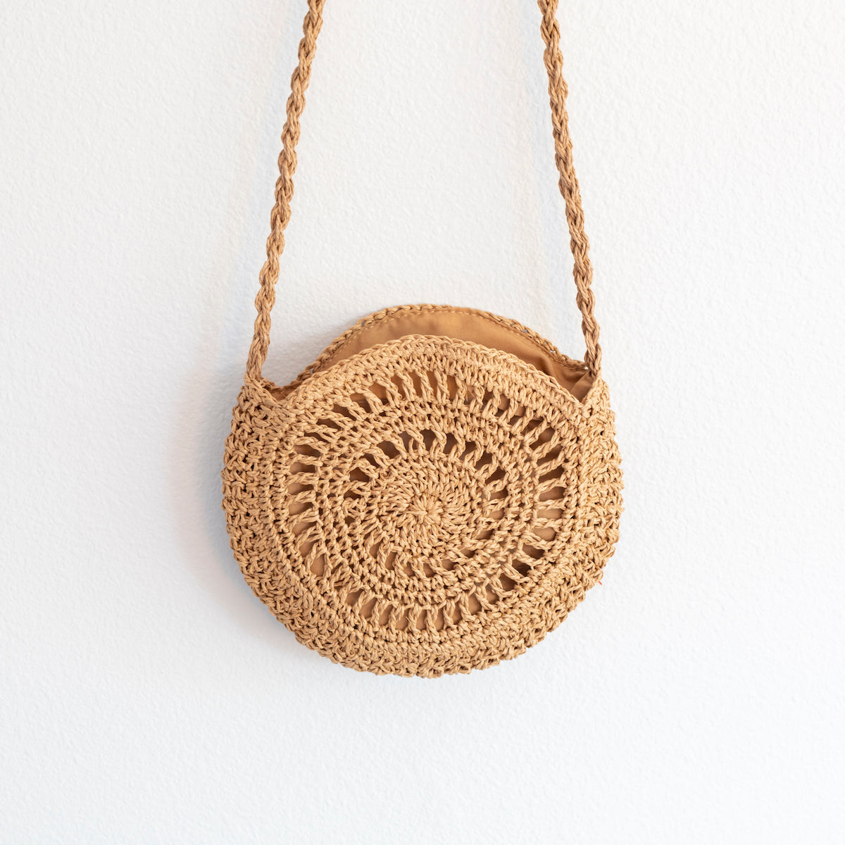 Women’s Boho Straw Woven Round Tote for Beach, Vacation & Summer Outfits