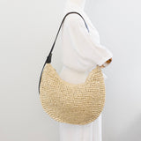 Women’s Large Straw Hobo Crossbody Bag for Beach, Vacation & Summer Outfits