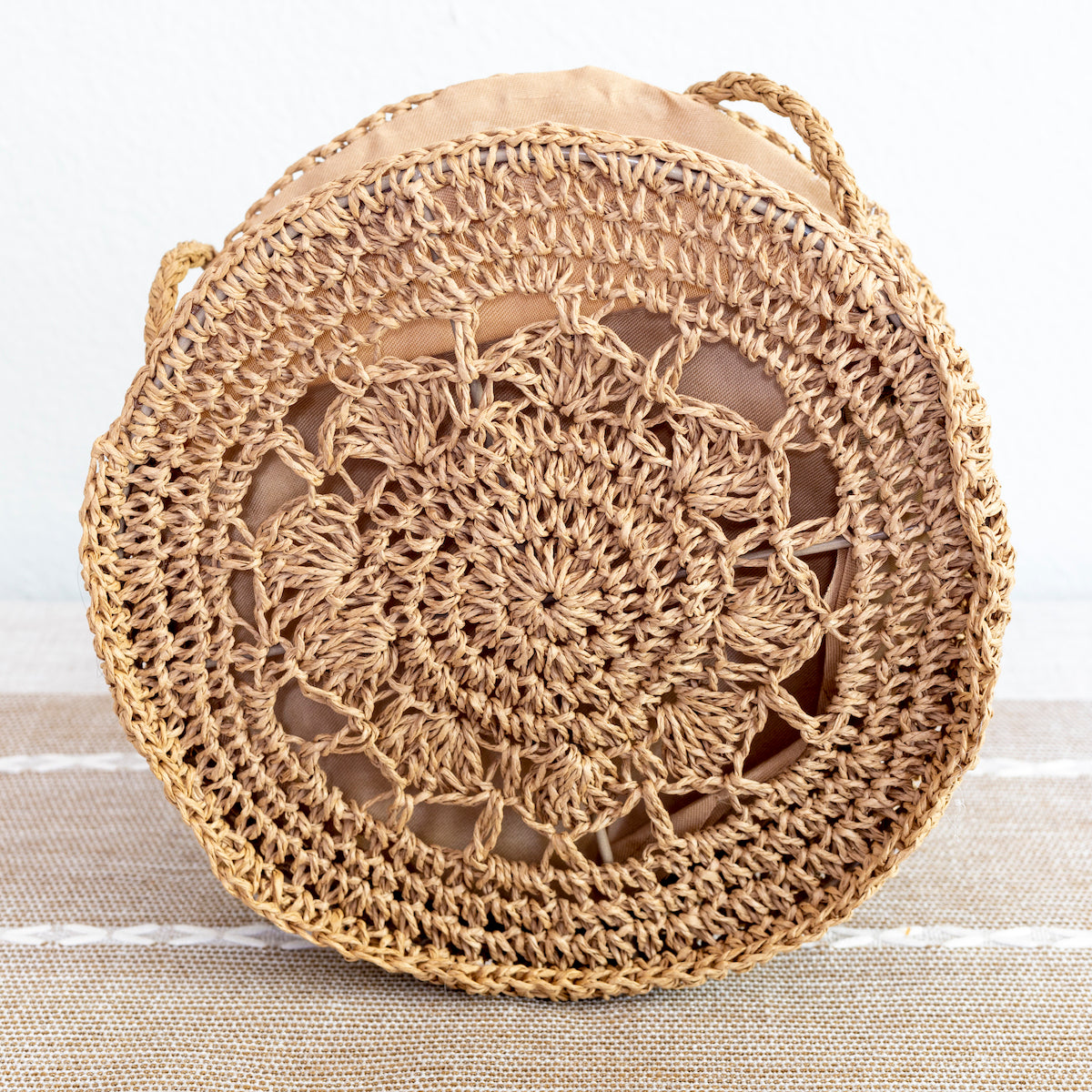 Women’s Boho Straw Round Shoulder Bag Tote Bag for Beach, Vacation & Summer Outfits