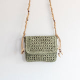 Women’s Boho Straw Square Messenger Purse with Tassel for Beach, Vacation & Summer Outfits