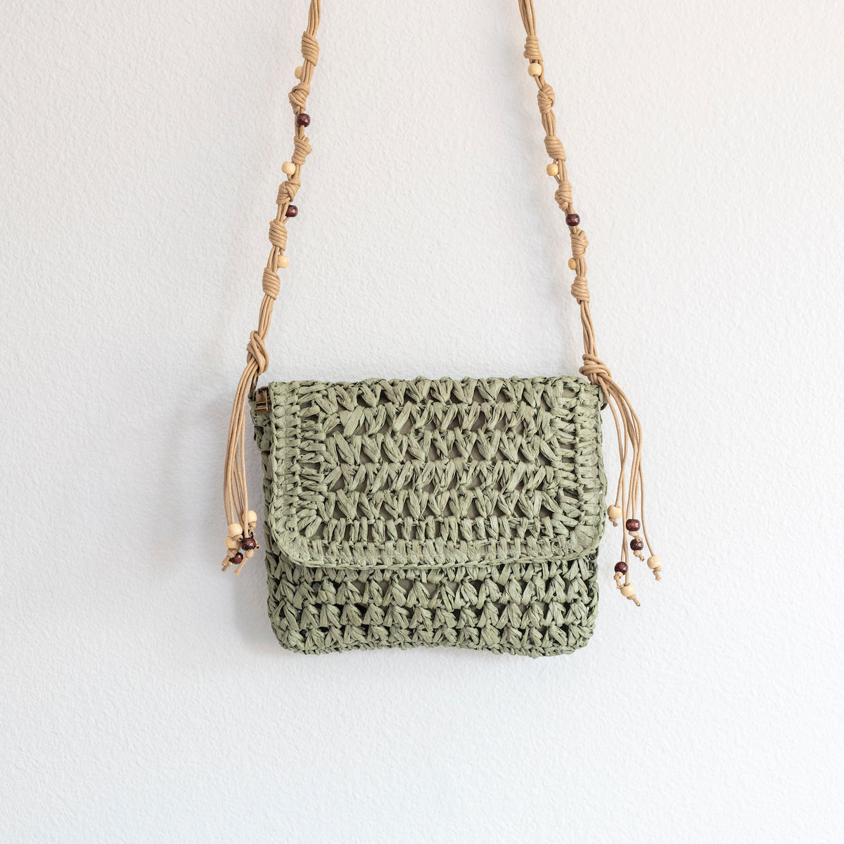 Women’s Boho Straw Square Messenger Purse with Tassel for Beach, Vacation & Summer Outfits