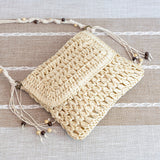 Women’s Boho Straw Square Messenger Purse with Tassel for Beach, Vacation & Summer Outfits
