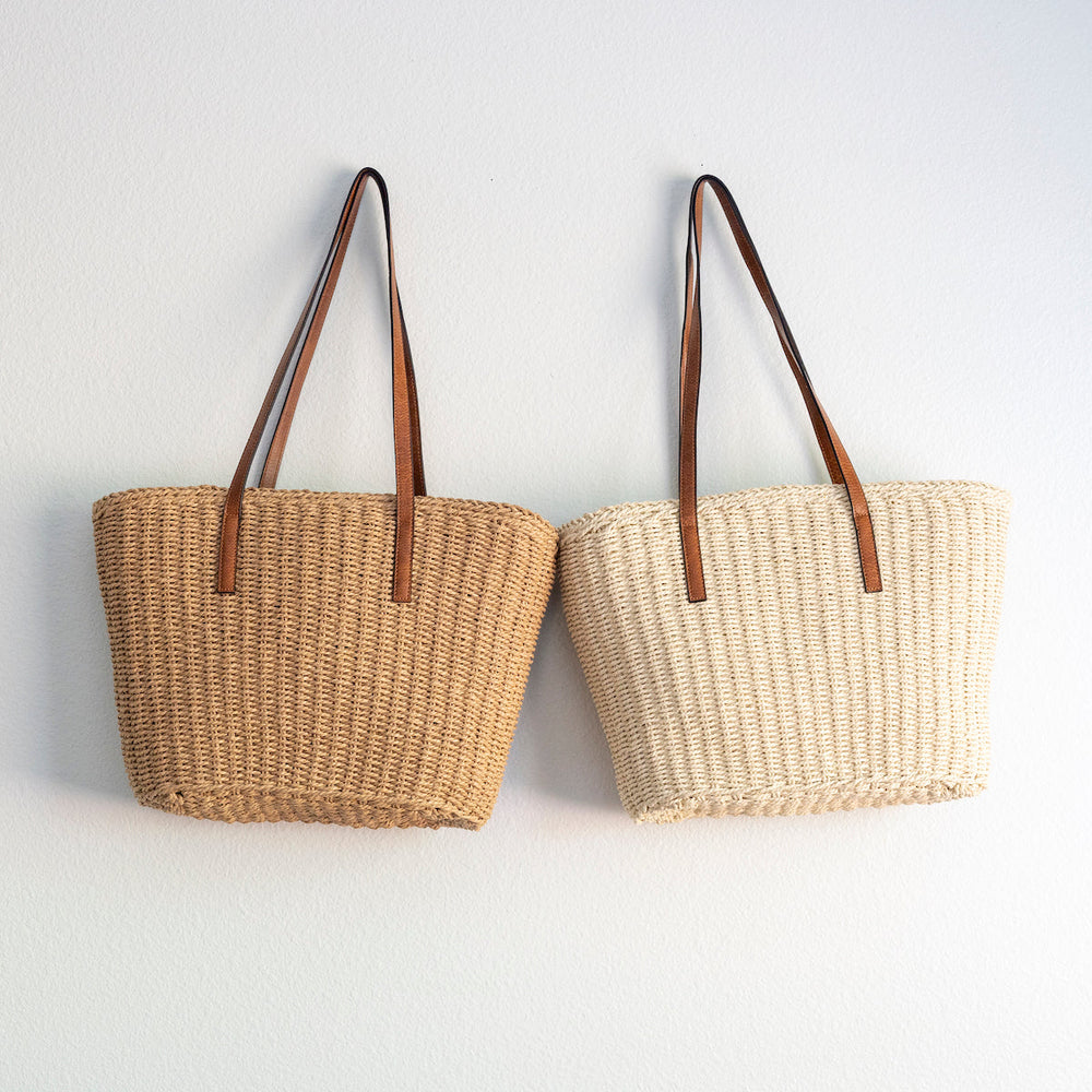 Women’s Woven Straw Market Tote Summer Bag for Beach, Vacation & Summer Outfits
