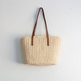 Women’s Woven Straw Market Tote Summer Bag for Beach, Vacation & Summer Outfits