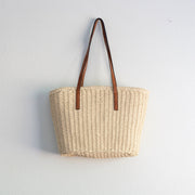 Women’s Woven Straw Market Tote Summer Bag for Beach, Vacation & Summer Outfits
