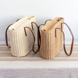 Women’s Woven Straw Market Tote Summer Bag for Beach, Vacation & Summer Outfits