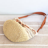 Women’s Retro Straw Bucket Shoulder Bag for Beach, Vacation & Summer Outfits