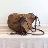 Women’s Large Straw Woven Bucket Tote Bag for Beach, Vacation & Summer Outfits