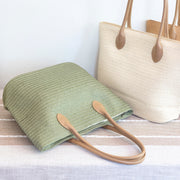Women’s Elegant Straw Woven Summer Tote for Beach, Vacation & Summer Outfits