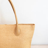 Women’s Elegant Straw Woven Summer Tote for Beach, Vacation & Summer Outfits