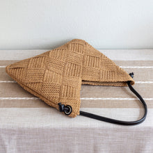 Geflochtene Stroh-Schultertasche für Damen als Strandtasche, Urlaubstasche und für Sommer-Outfits