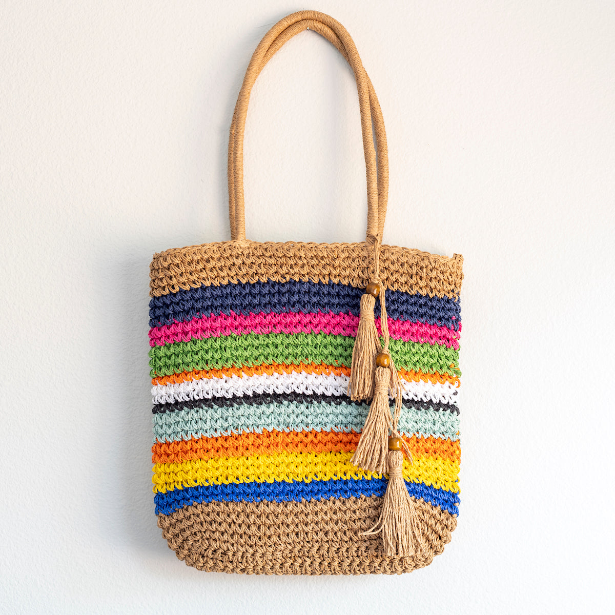 Women’s Large Straw Woven Tote Bag for Beach, Vacation & Summer Outfits