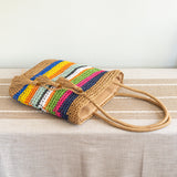Women’s Large Straw Woven Tote Bag for Beach, Vacation & Summer Outfits