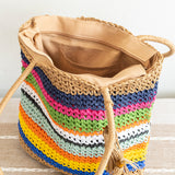 Women’s Large Straw Woven Tote Bag for Beach, Vacation & Summer Outfits