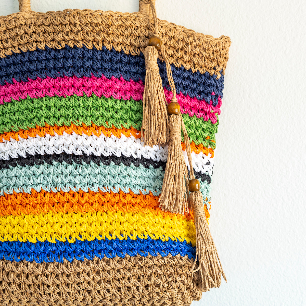 Women’s Large Straw Woven Tote Bag for Beach, Vacation & Summer Outfits
