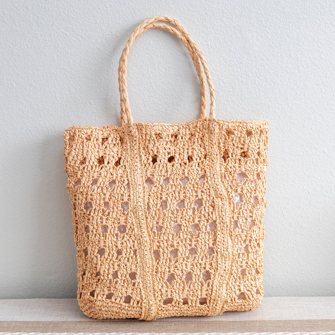 Women's Large Woven Summer Straw Tote for Beach, Vacation & Summer Outfits