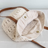 Women’s Retro Cotton Knitted Shoulder Bag for Boho Everyday Style & Gifts