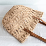 Women’s Retro Cotton Knitted Shoulder Bag for Boho Everyday Style & Gifts