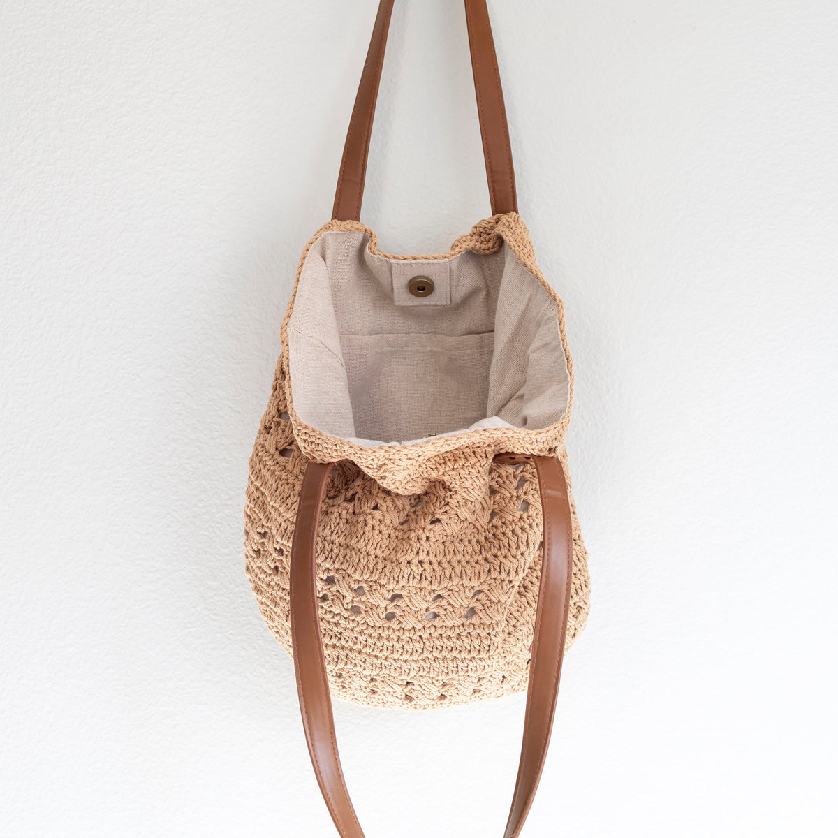 Women’s Retro Cotton Knitted Shoulder Bag for Boho Everyday Style & Gifts