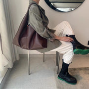 Women’s Large Hobo Leather Shoulder Bag for Everyday City Outfits