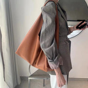 Women’s Large Hobo Leather Shoulder Bag for Everyday City Outfits