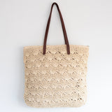 Women’s Straw Woven Summer Bag with Floral Designs Tote Bag for Beach, Vacation & Summer Outfits