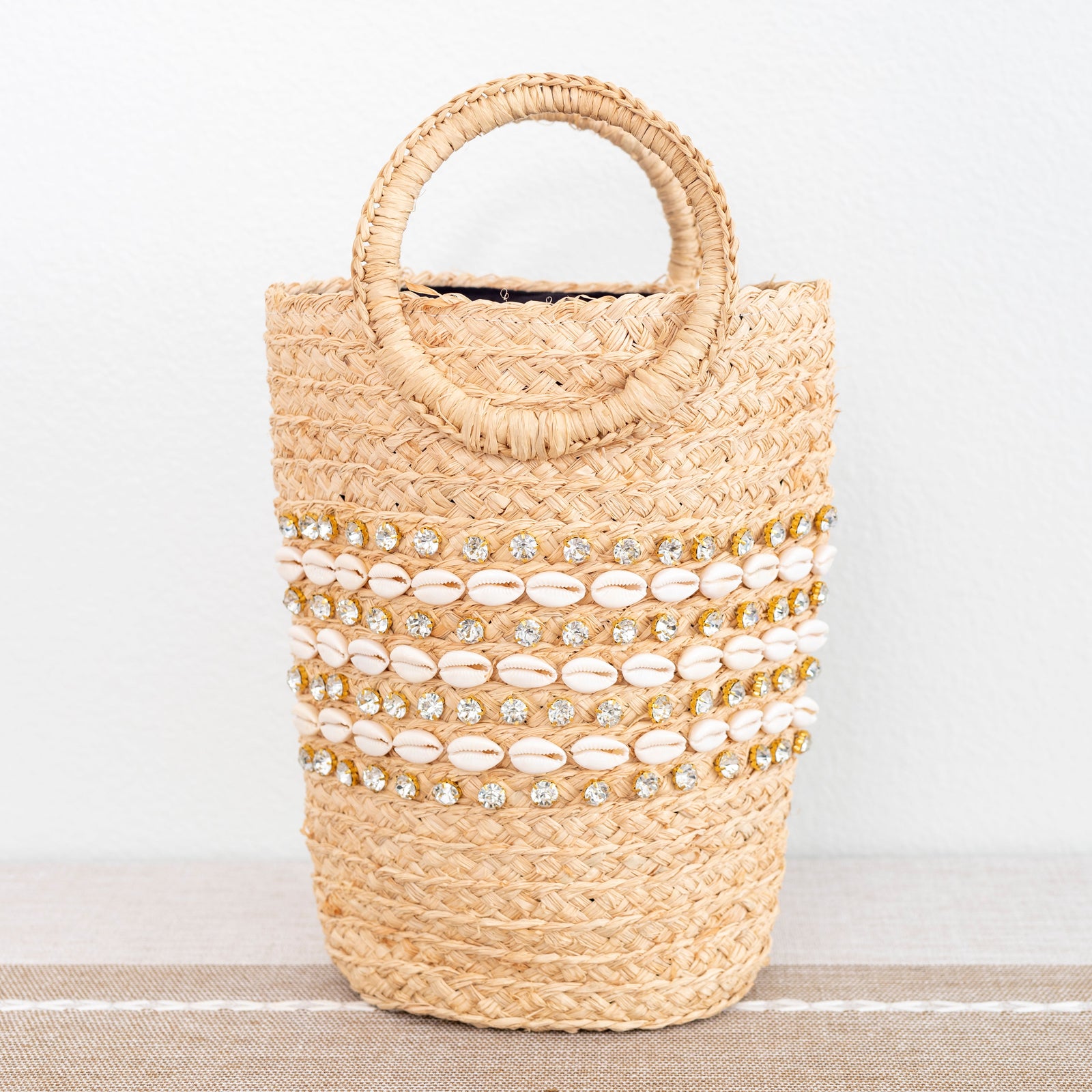 Women’s Summer Raffia Straw Beach Basket Handbag Drawstring Bag for Beach, Vacation & Summer Outfits
