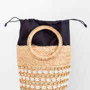Women’s Summer Raffia Straw Beach Basket Handbag Drawstring Bag for Beach, Vacation & Summer Outfits