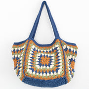 Women’s Crochet Granny Square Shoulder Bag for Boho Everyday Style & Gifts
