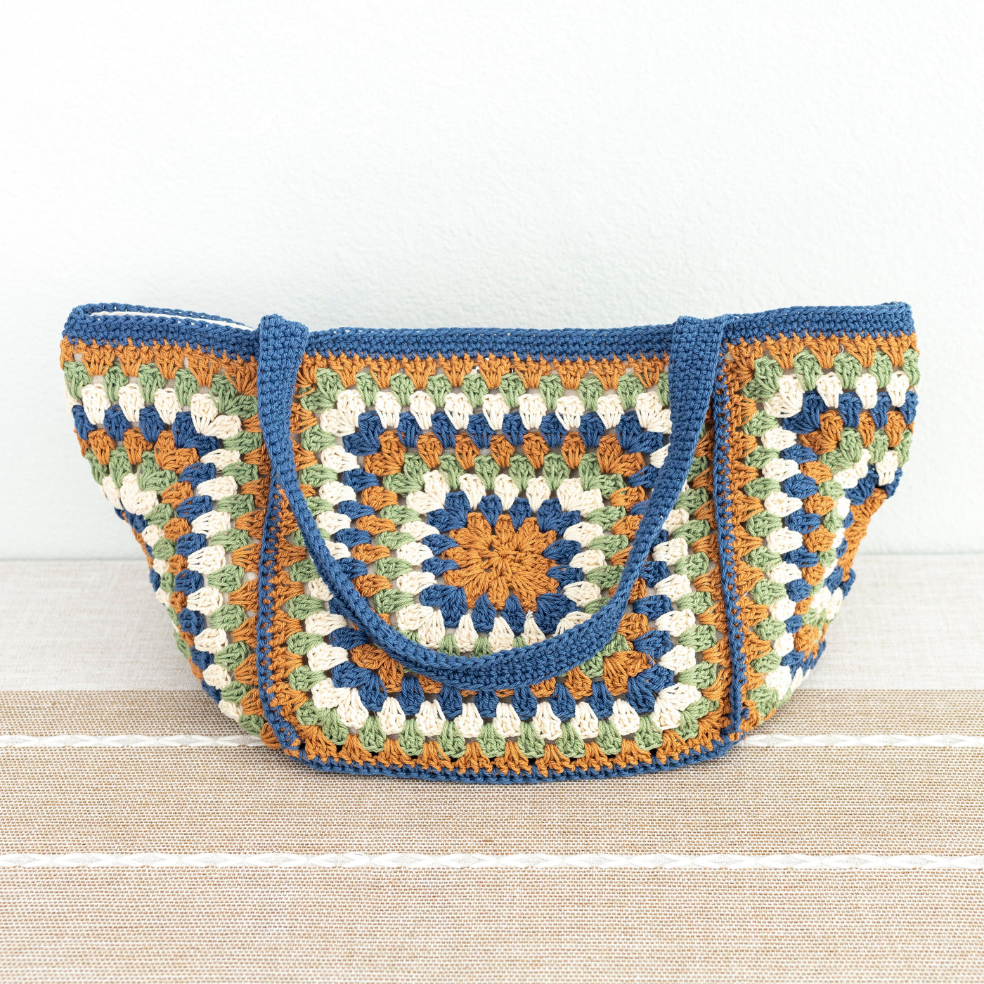 Women’s Crochet Granny Square Shoulder Bag for Boho Everyday Style & Gifts