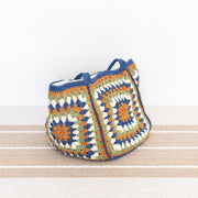 Women’s Crochet Granny Square Shoulder Bag for Boho Everyday Style & Gifts