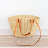 Women’s Straw Shell Basket Summer Tote for Beach, Vacation & Summer Outfits