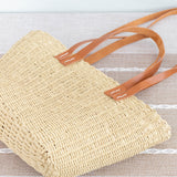 Women’s Straw Shell Basket Summer Tote for Beach, Vacation & Summer Outfits