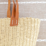 Women’s Straw Shell Basket Summer Tote for Beach, Vacation & Summer Outfits