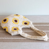 Women’s Crochet Sunflower Granny Square Tote for Boho Everyday Style & Gifts