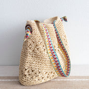 Women’s Lightweight Straw Woven Summer Tote for Beach, Vacation & Summer Outfits