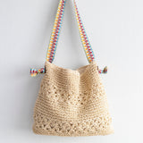 Women’s Lightweight Straw Woven Summer Tote for Beach, Vacation & Summer Outfits