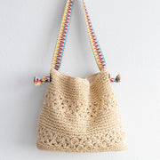 Women’s Lightweight Straw Woven Summer Tote for Beach, Vacation & Summer Outfits