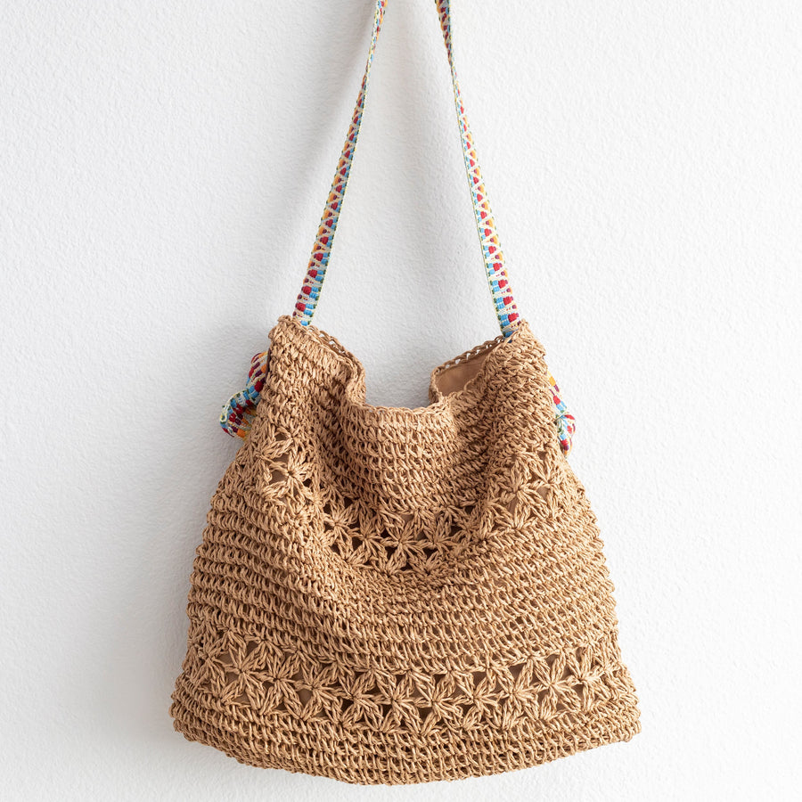 Women’s Lightweight Straw Woven Summer Tote for Beach, Vacation & Summer Outfits