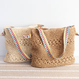 Women’s Lightweight Straw Woven Summer Tote for Beach, Vacation & Summer Outfits