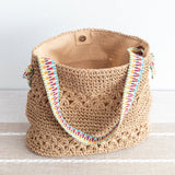 Women’s Lightweight Straw Woven Summer Tote for Beach, Vacation & Summer Outfits